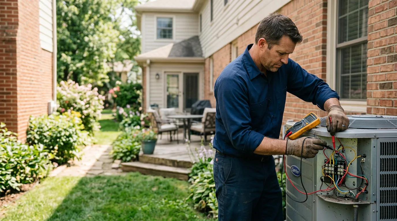 HVAC technician working near Moscow, TN